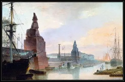 Набережная Невы у Академии Художеств (Embankment of the Neva River at the Academy of Fine Arts)