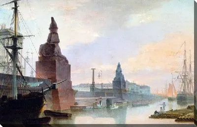 Набережная Невы у Академии Художеств (Embankment of the Neva River at the Academy of Fine Arts)