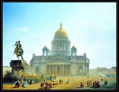 Исаакиевский собор и памятник Петру I