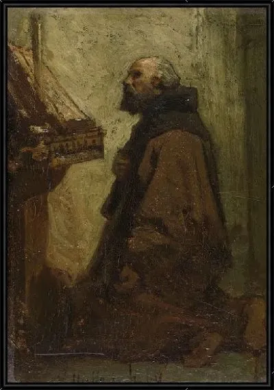 Картина Молящийся Монах (Монах в его Посвящении)