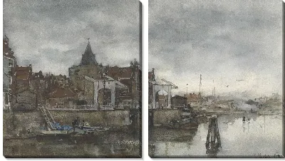 Картина Снаружи со Schreierstoren в Амстердаме