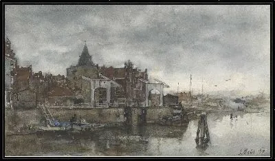 Картина Снаружи со Schreierstoren в Амстердаме