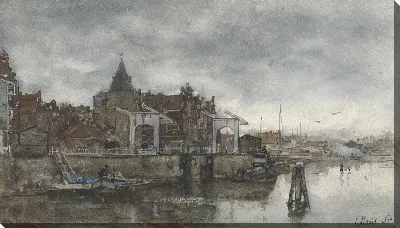 Картина Снаружи со Schreierstoren в Амстердаме