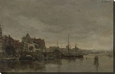 Картина  с мостом через Гелдерсе Каде в Амстердаме