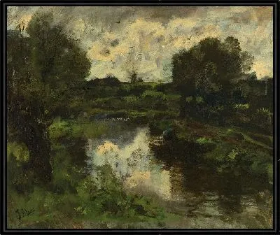 Полдерный пейзаж после грозы