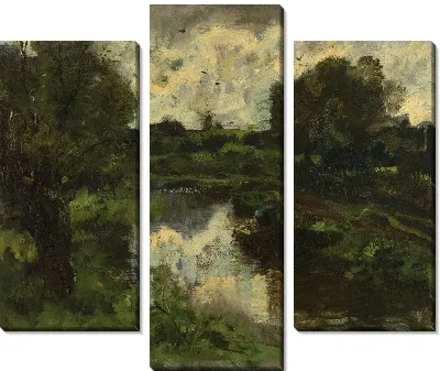 Полдерный пейзаж после грозы