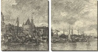 Картина Снаружи со Schreierstoren в Амстердаме