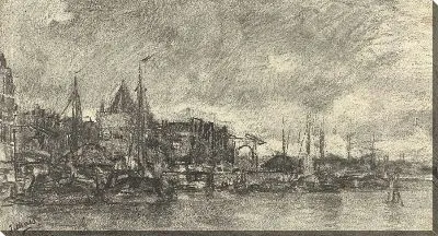 Картина Снаружи со Schreierstoren в Амстердаме