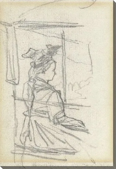 Картина Сидящая девушка