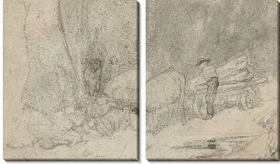 Картина Быка на горной дороге