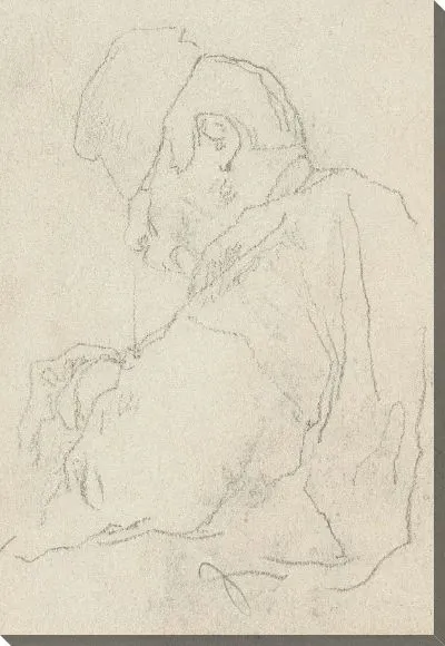 Картина Спящий человек, вид сзади