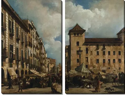 Пейзаж "Els Encants Vells de Barcelona"