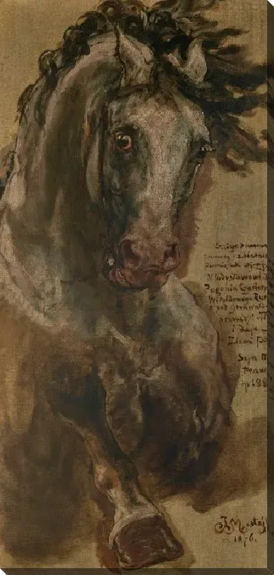 Картина Изучение лошади на галопе (Эскиз лошади Витольда)