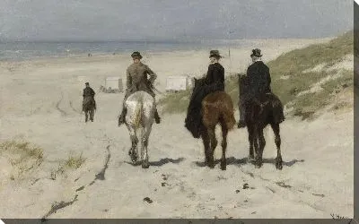 Картина Утренняя прогулка по пляжу