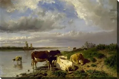 Картина Пейзаж со скотом