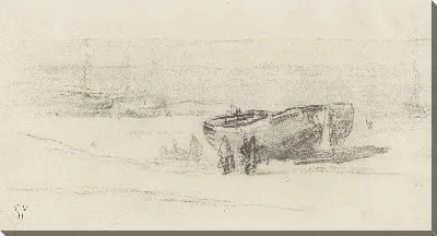 Картина Бомба баржи на пляже