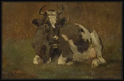 Картина Лежащая корова