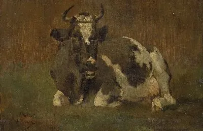 Картина Лежащая корова