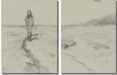 Hiker на болоте