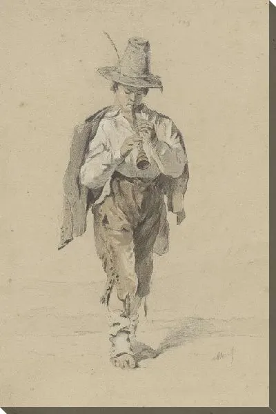 Картина Мальчик дует шо