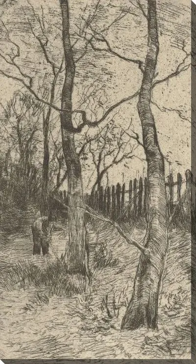 Картина дровосек