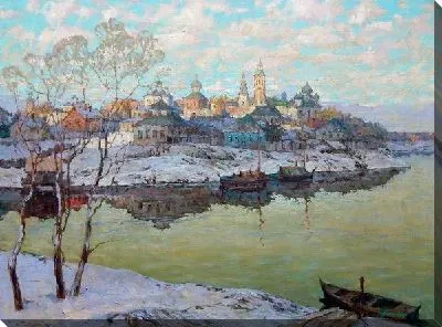 Ранняя весна. Город на реке (Early spring. City on the River)