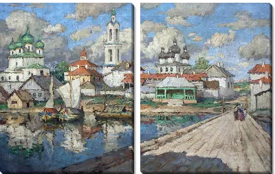 Картина Вид на старый город (View of old city)