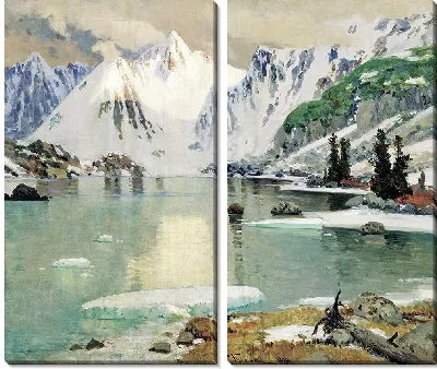 Картина Озеро горных духов