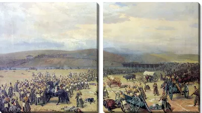Картина Последний бой под Плевной 28 ноября 1877 года (The last battle at Plevna November 28, 1877)