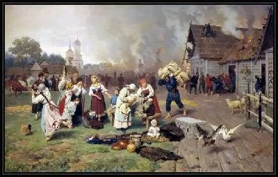 Пожар в деревне (A fire in the village)