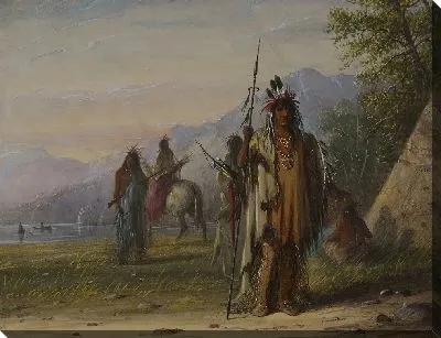 Картина Змеиный индийский лагерь