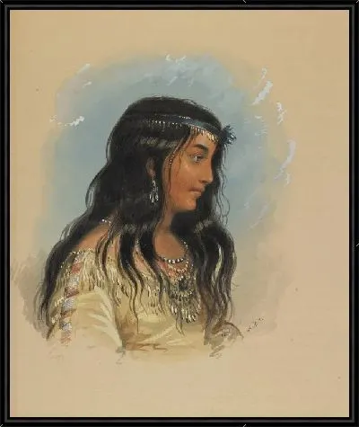 Молодая женщина из племени плоской головы