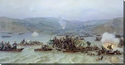 Картина Переправа русской армии через Дунай у Зимницы (Crossing the Russian army over the Danube at Zimnitsa)