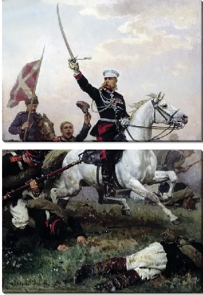 Картина Генерал Н.Д.Скобелев на коне (General N.D.Skobelev on horseback)