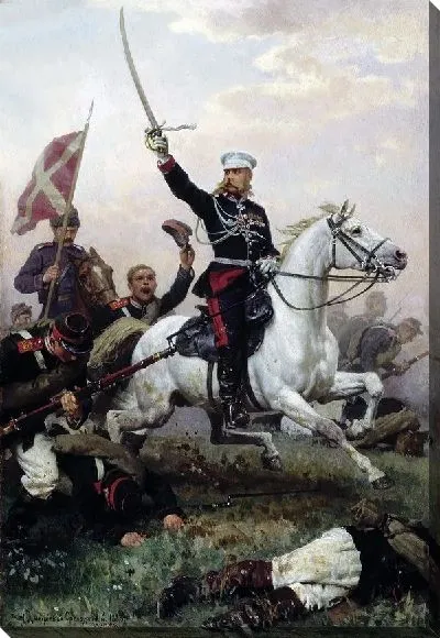 Картина Генерал Н.Д.Скобелев на коне (General N.D.Skobelev on horseback)