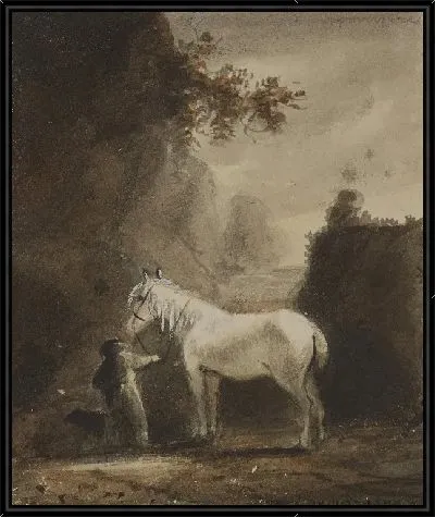 Картина Фигура и Лошадь