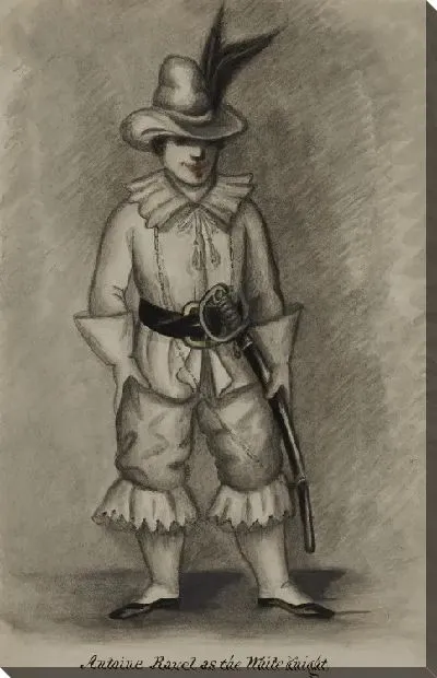 Картина Антуан Равель как Белый Рыцарь