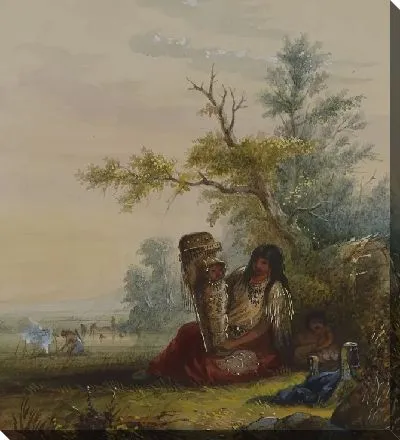 Группа индийских матери и детей