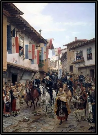 Картина Въезд великого князя Николая Николаевича в Тырново (Entering the Grand Duke Nicholas in Turnovo)