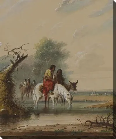 Картина Сцена на реке Большой Песчаный