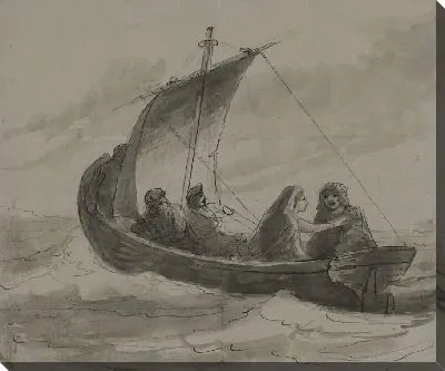 Картина Принц Чарльз Эдвард (замаскированный под девичью Флору Макдональд)