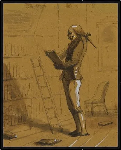 Картина Библиоман с «Эльзивиром» в руках!