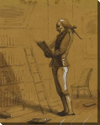 Картина Библиоман с «Эльзивиром» в руках!