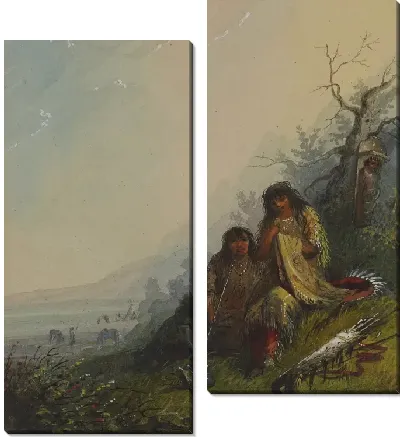 Индийская женщина делает платье войны