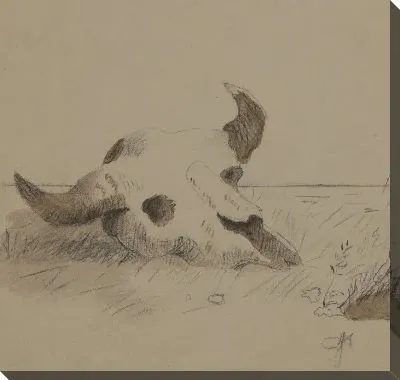 Картина Корова череп