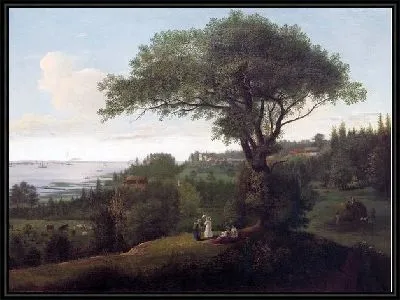 Картина Окрестности Петербурга с видом на Кронштадт (Neighborhoods of St. Petersburg with a view of the Kronstadt)