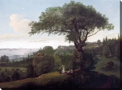 Картина Окрестности Петербурга с видом на Кронштадт (Neighborhoods of St. Petersburg with a view of the Kronstadt)