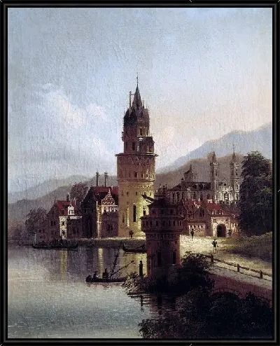 Картина Пейзаж с замком (Landscape with Castle)