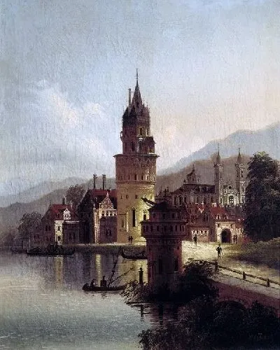 Картина Пейзаж с замком (Landscape with Castle)