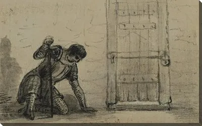 Картина Охранник у входа в тюремную камеру (от сэра Уолтерса Скотта, Легенда о Монтрозе, 1819)